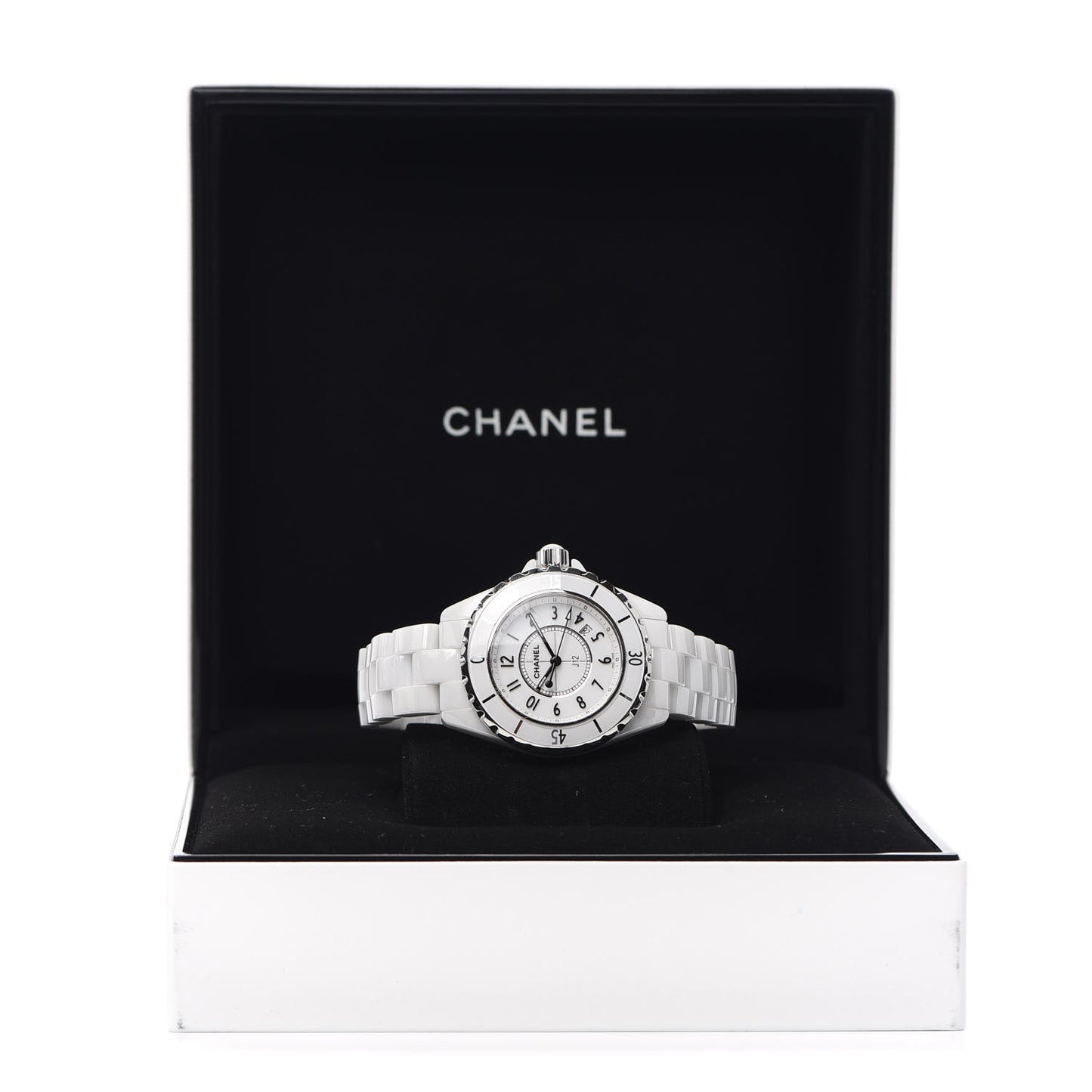 Stainless Steel Ceramic 33mm J12 Quartz Watch White