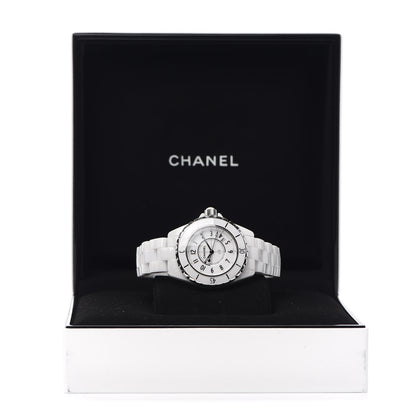 Chanel Stainless Steel Ceramic 33mm J12 Quartz Watch White 6 of 6