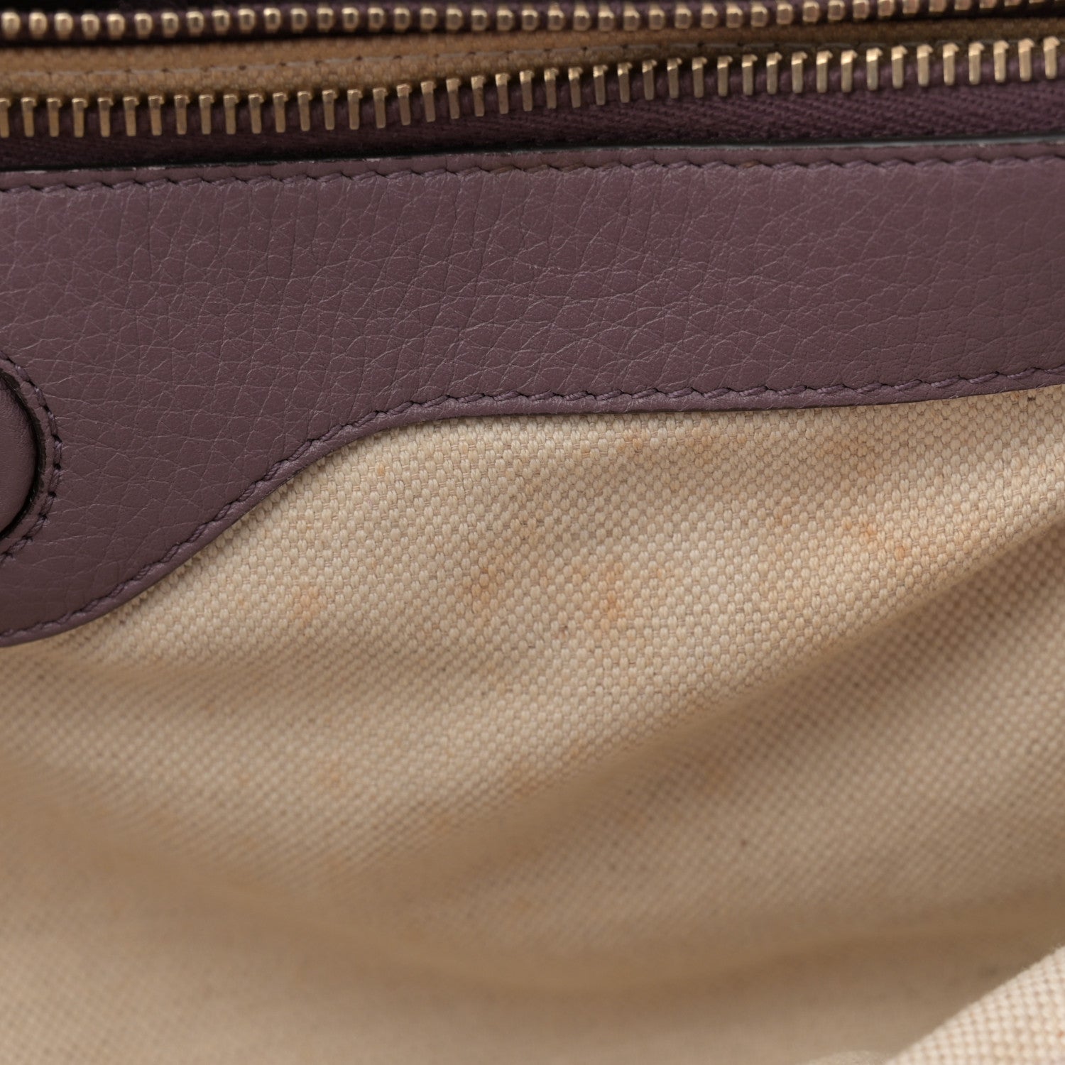 Gucci Pebbled Calfskin Medium Bamboo Shopper Tote Purple 14 of 16