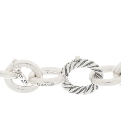 David Yurman Sterling Silver 12mm Oval Link Necklace 3 of 4
