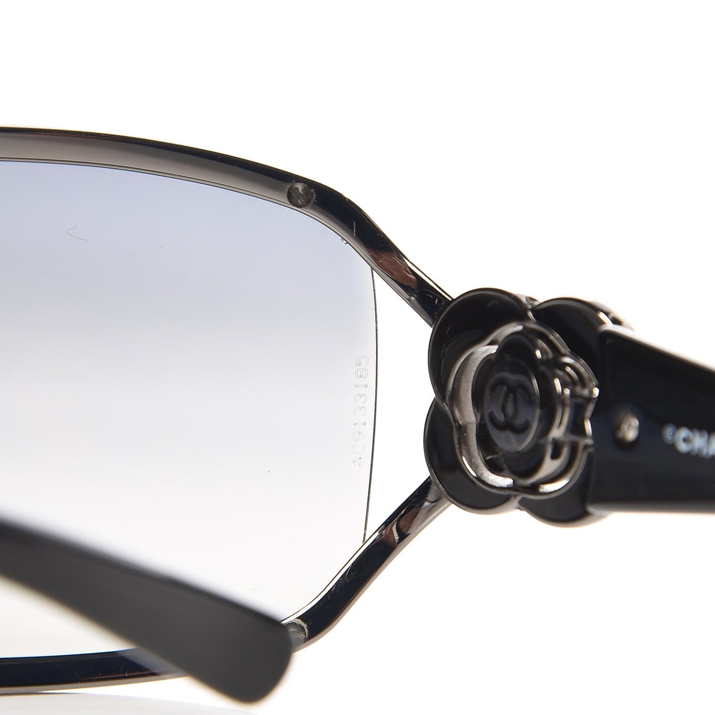 Swarovski Crystal Camellia CC Sunglasses 4164-B Black