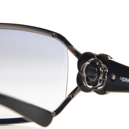 Chanel Swarovski Crystal Camellia CC Sunglasses 4164-B Black 7 of 8
