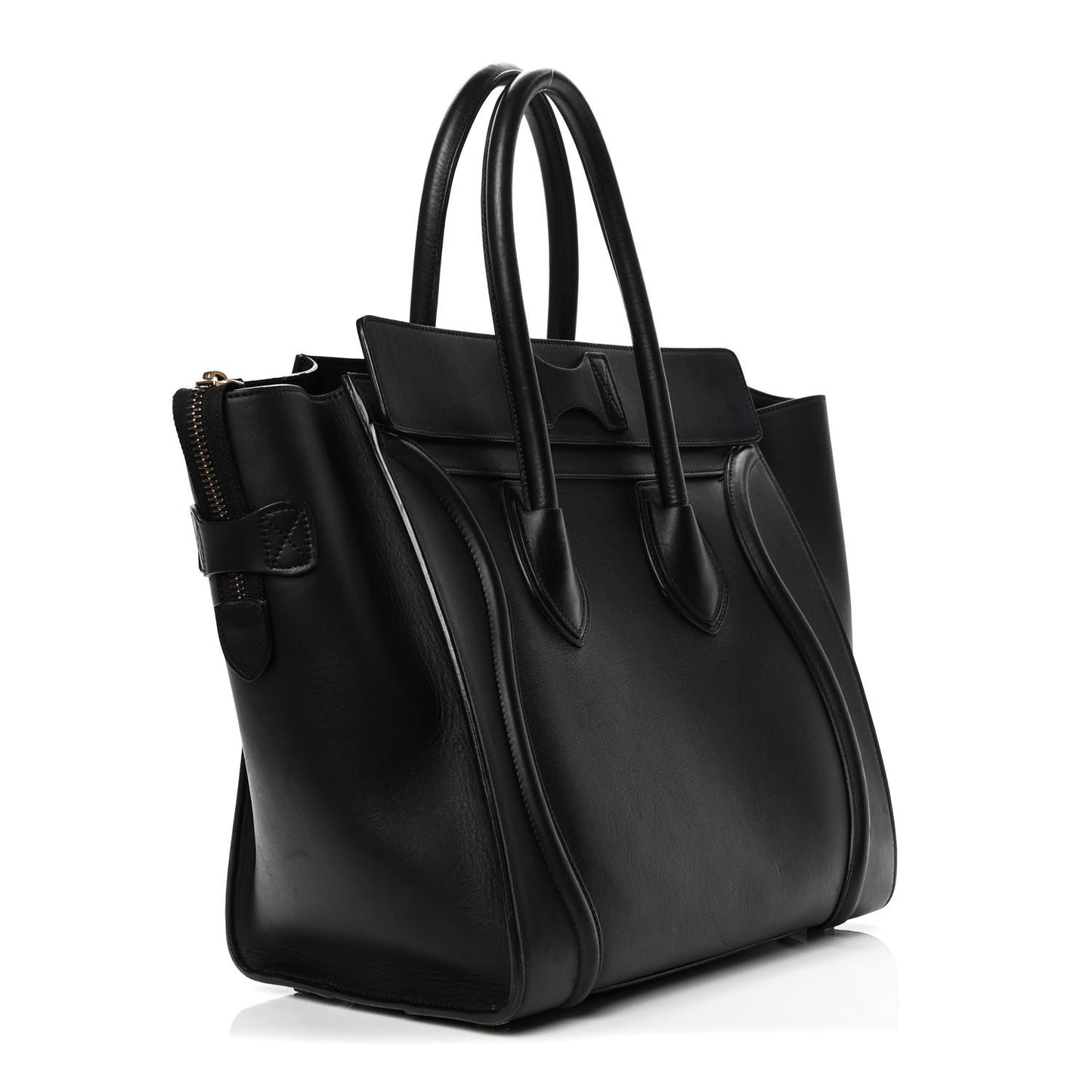 Smooth Calfskin Mini Luggage Black