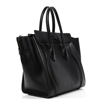 Celine Smooth Calfskin Mini Luggage Black 3 of 5