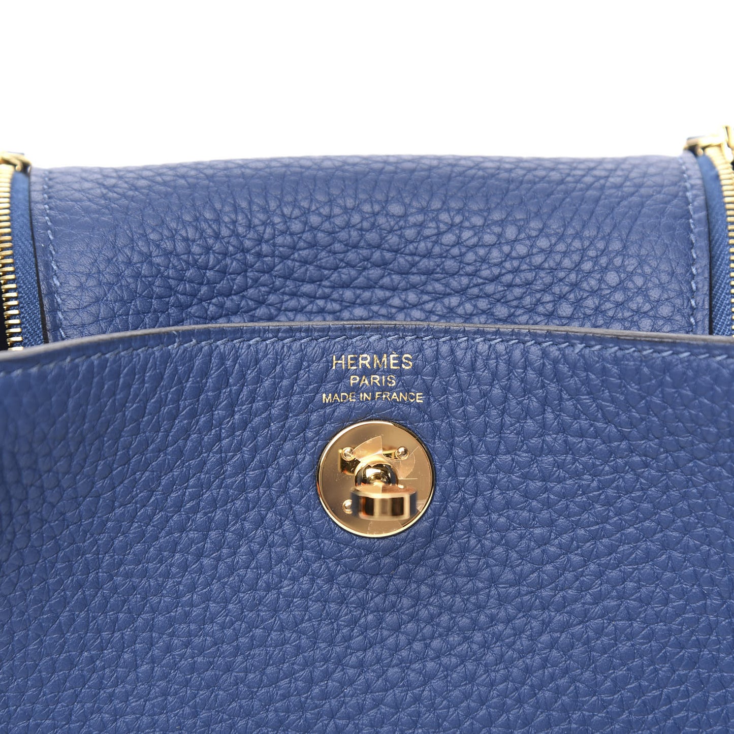 Taurillon Clemence Mini Lindy 20 Deep Bleu