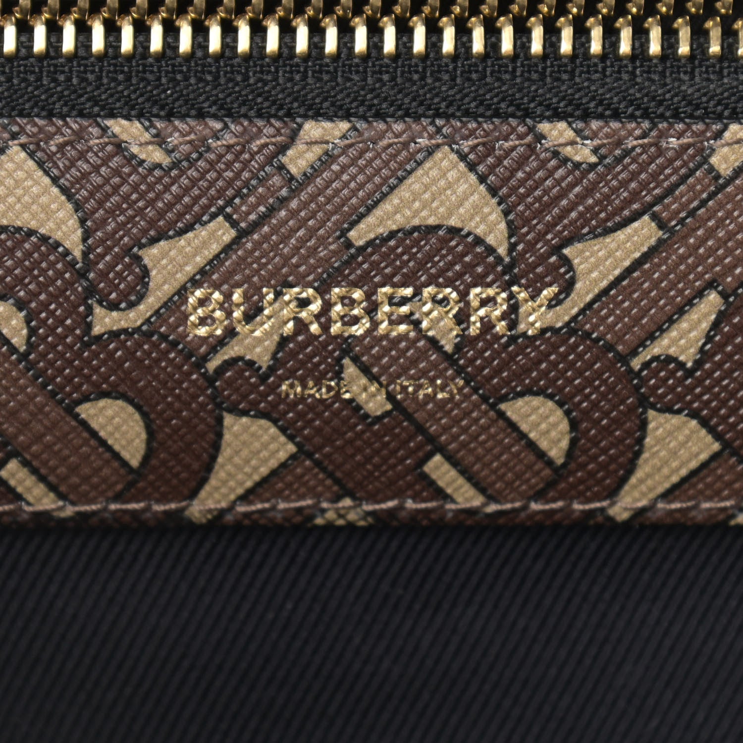 Burberry E-Canvas Monogram Stripe Backpack Bridle Brown 8 of 9