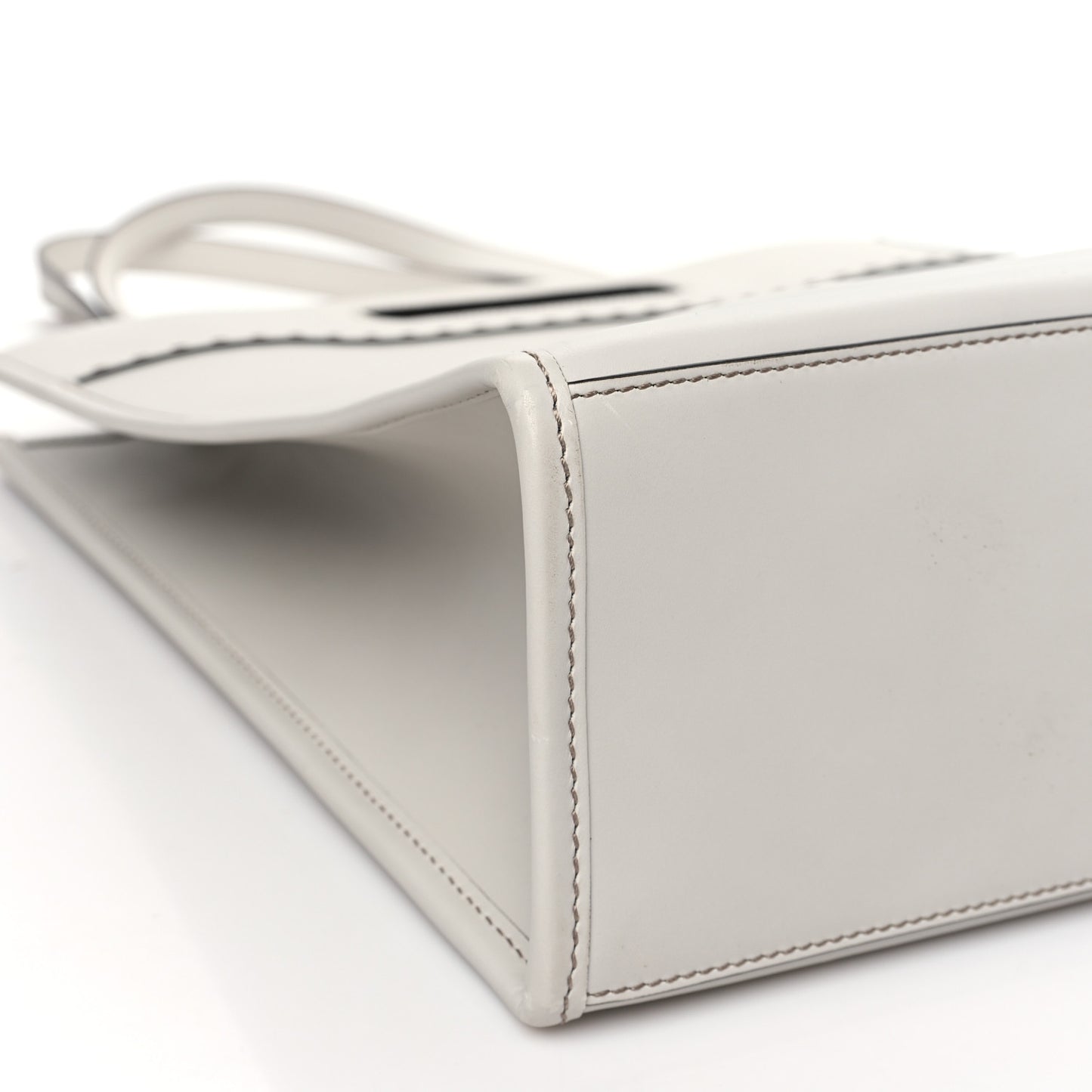 Vitello King Logo Embossed Shopping Tote Green Tea