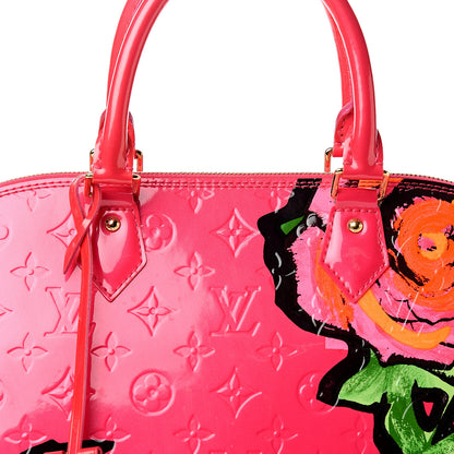 Louis Vuitton Vernis Roses Alma MM Rose Pop 9 of 9