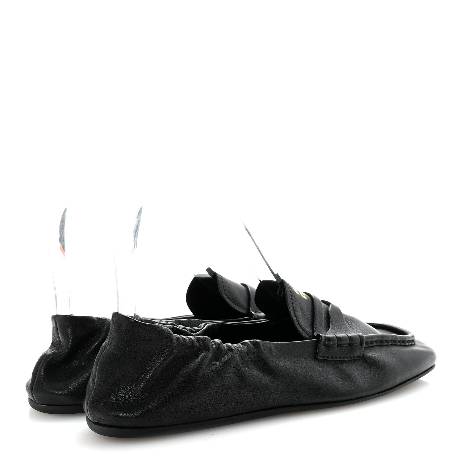 Miu Miu Ruches Nappa Loafer 38 Black 5 of 9