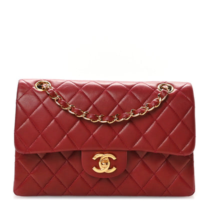 Chanel Lambskin Quilted Small Double Flap Red 1 of 12