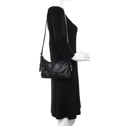 Givenchy Tumbled Calfskin Mini Voyou Boyfriend Party Bag Black 2 of 10