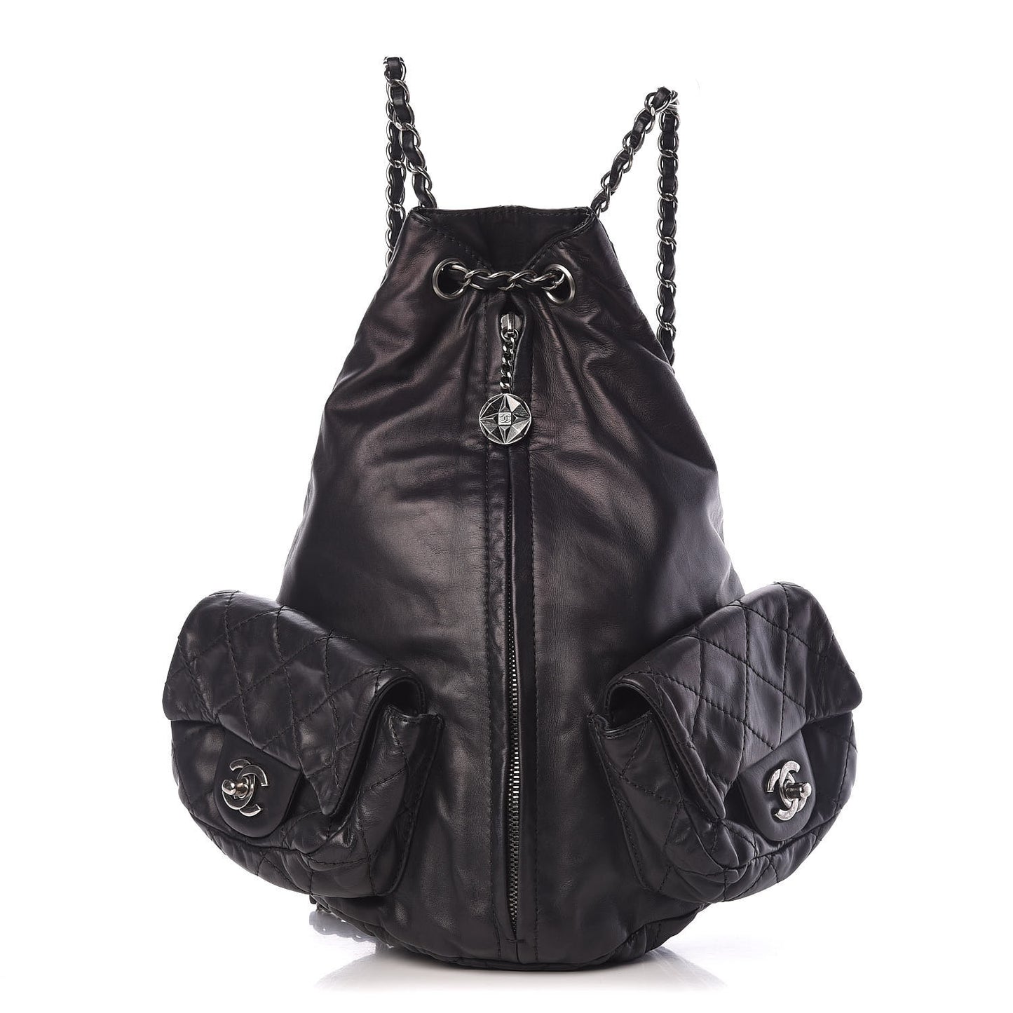 Calfskin Large Backpack Is Back Black