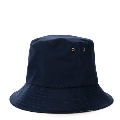 Christian Dior Oblique Reversible Teddy-D Brim Bucket Hat 58 Blue 1 of 12