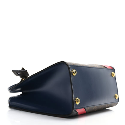 Louis Vuitton Calfskin Monogram Striped City Steamer PM Blue 4 of 8