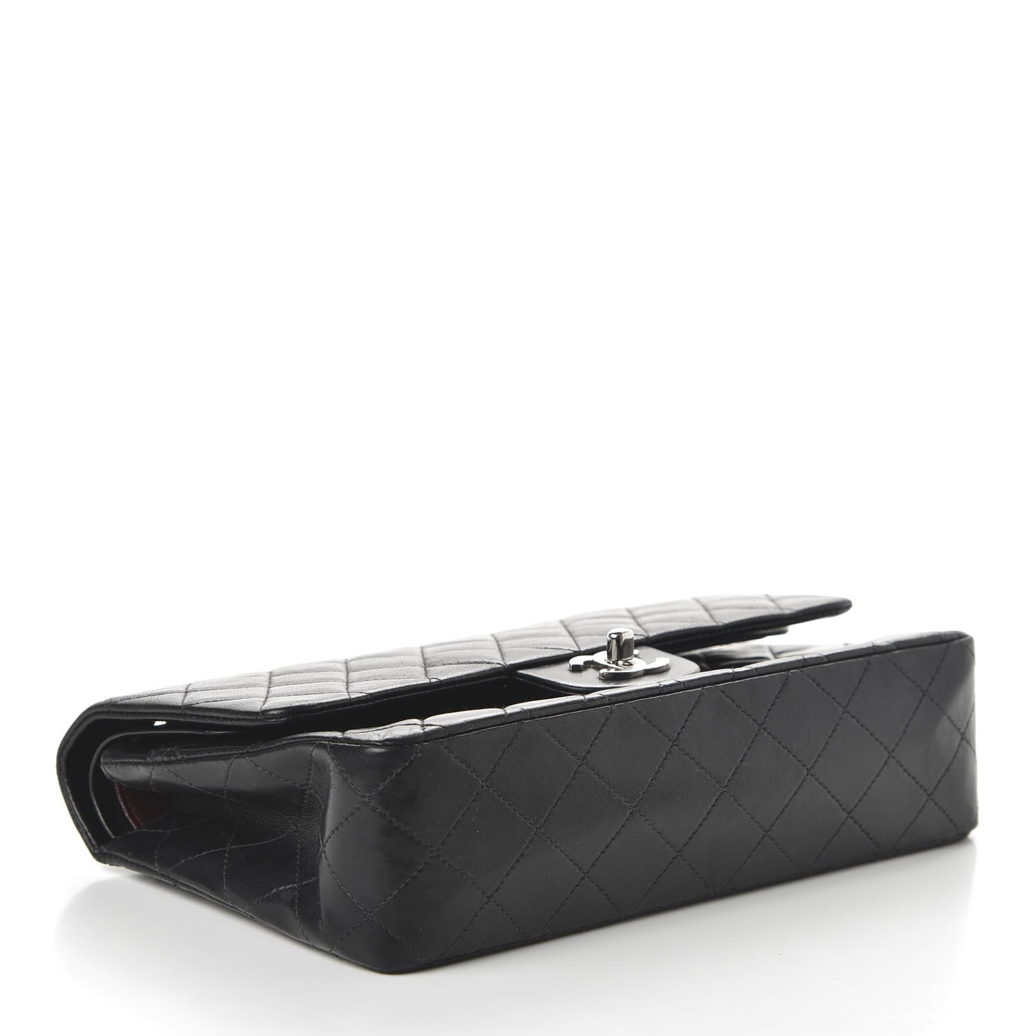 Chanel Lambskin Quilted Medium Double Flap Black 4 of 11