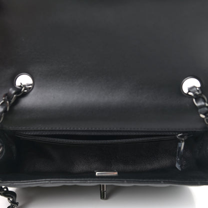 Chanel Lambskin Quilted Mini Rectangular Flap So Black 5 of 9