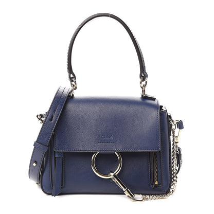 Chloe Calfskin Mini Faye Day Shoulder Bag Captive Blue 1 of 11