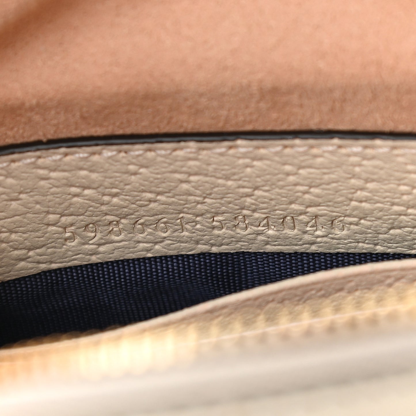 Textured Calfskin Web Mini Ophidia Round Backpack Mystic White