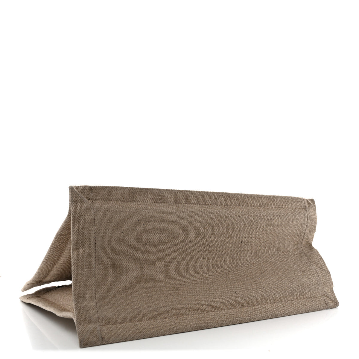 Linen Calfskin Small Rive Gauche Tote Beige Sea Salt