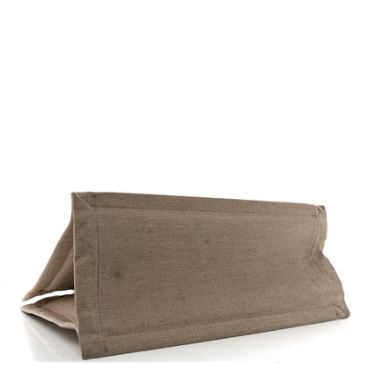 Saint Laurent Linen Calfskin Small Rive Gauche Tote Beige Sea Salt 4 of 17