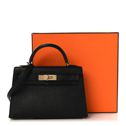Hermes Chevre Mysore Mini Kelly Sellier 20 Black 12 of 12
