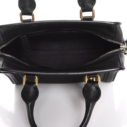 Alexander McQueen Pebbled Calfskin Mini Padlock Tote Black 6 of 9