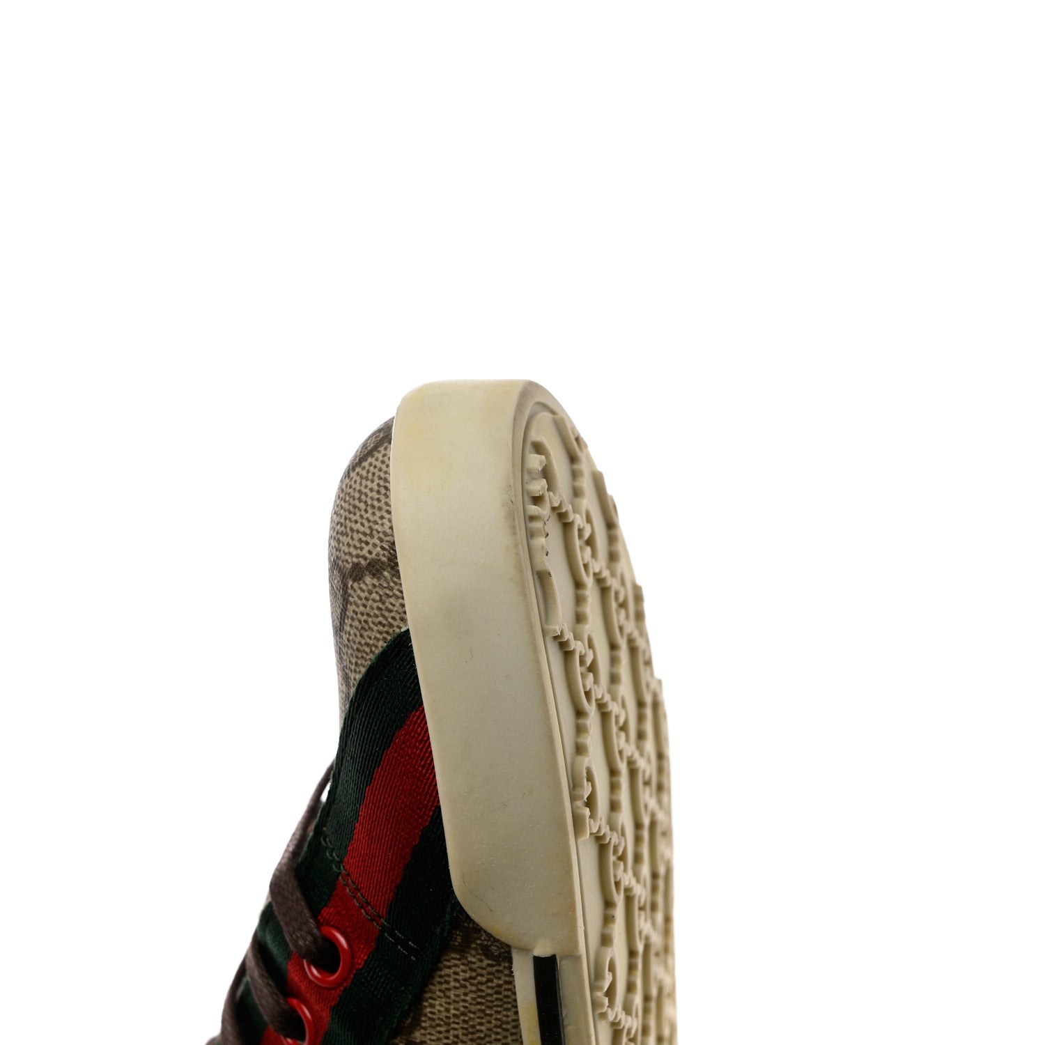 Gucci GG Monogram Web Womens Script Sneakers 38.5 Brown 12 of 13