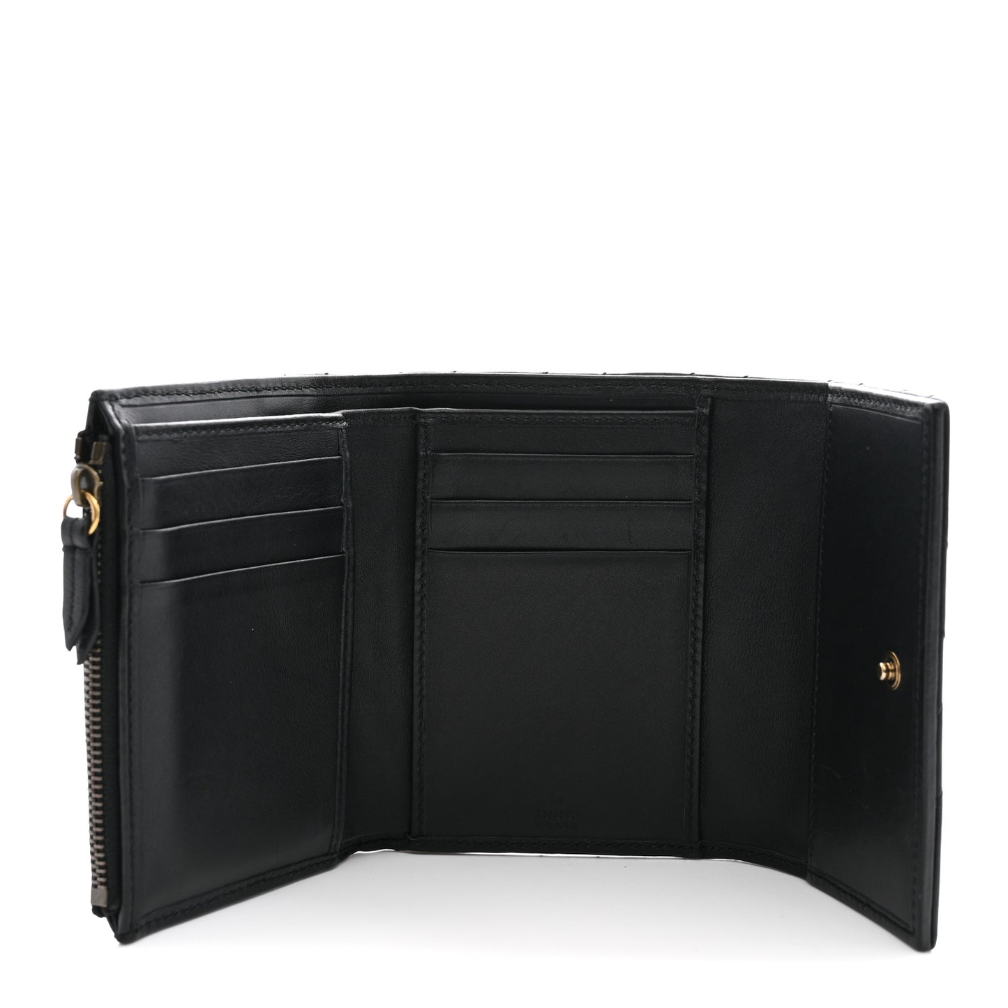 Calfskin Matelasse GG Marmont Wallet Black Black