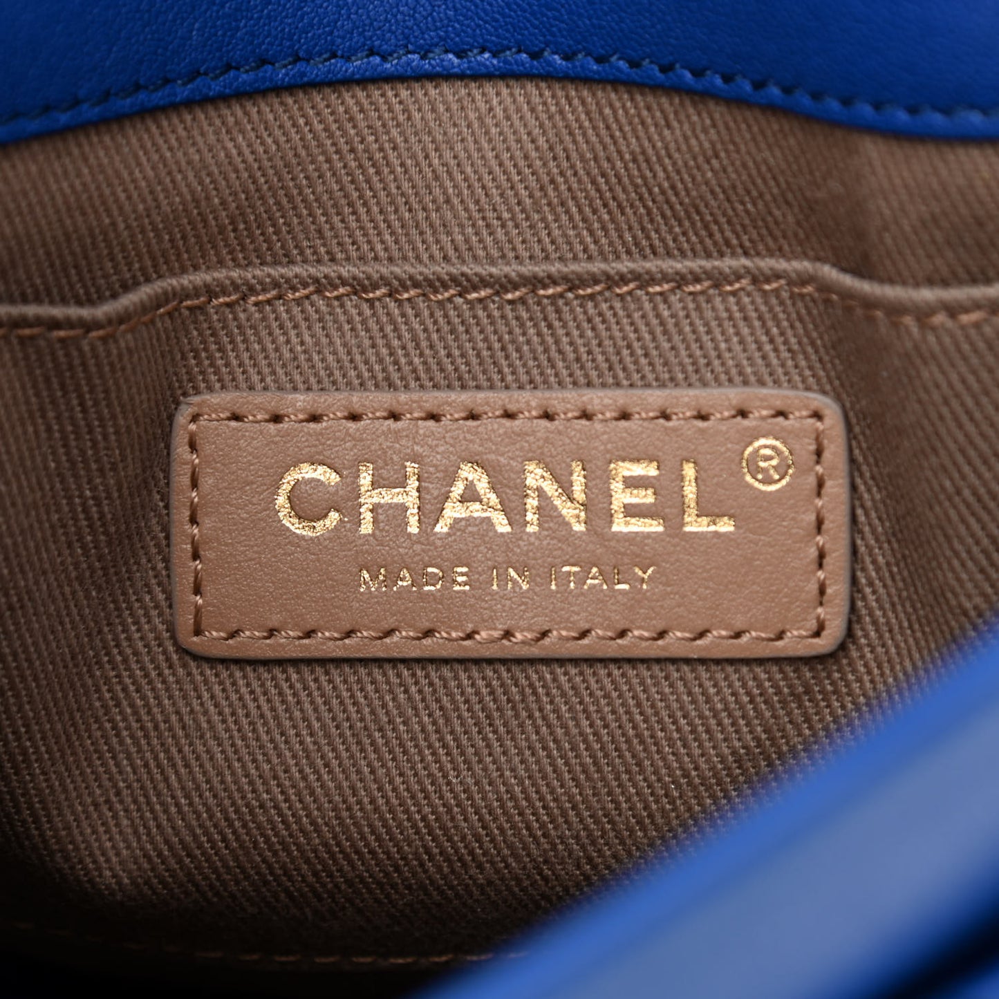 Goatskin Stitched Casual Trip Messenger Flap Royal Blue