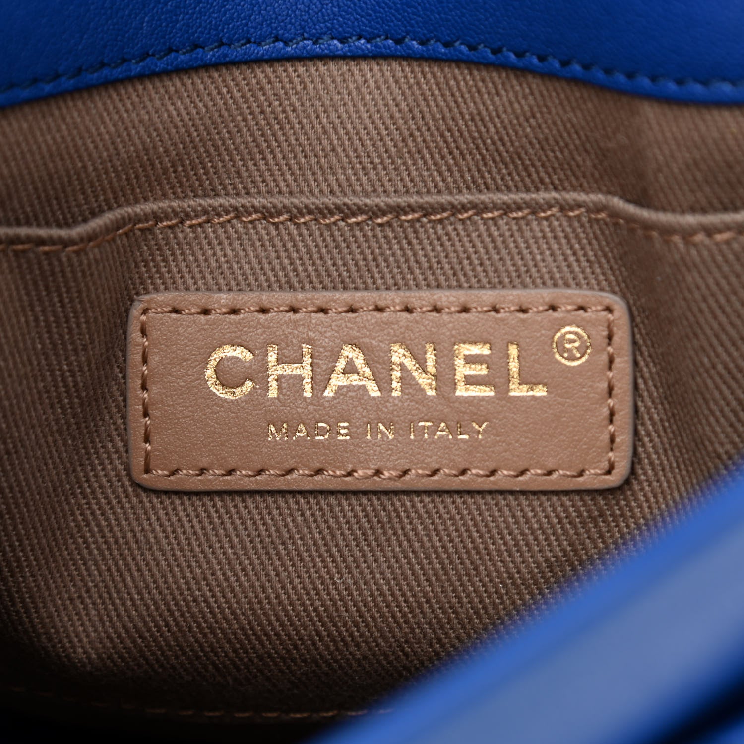 Chanel Goatskin Stitched Casual Trip Messenger Flap Royal Blue 5 of 9