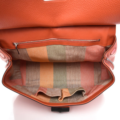 Gucci Cellarius Calfskin Large Bamboo Daily Top Handle Bag New Dark Orange 6 of 10