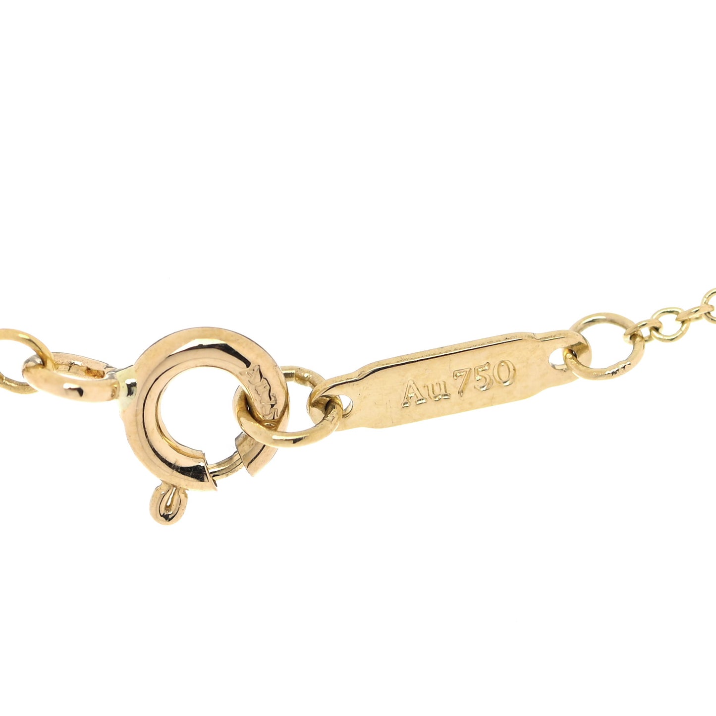 18K Yellow Gold Diamond Small Cross Pendant Necklace
