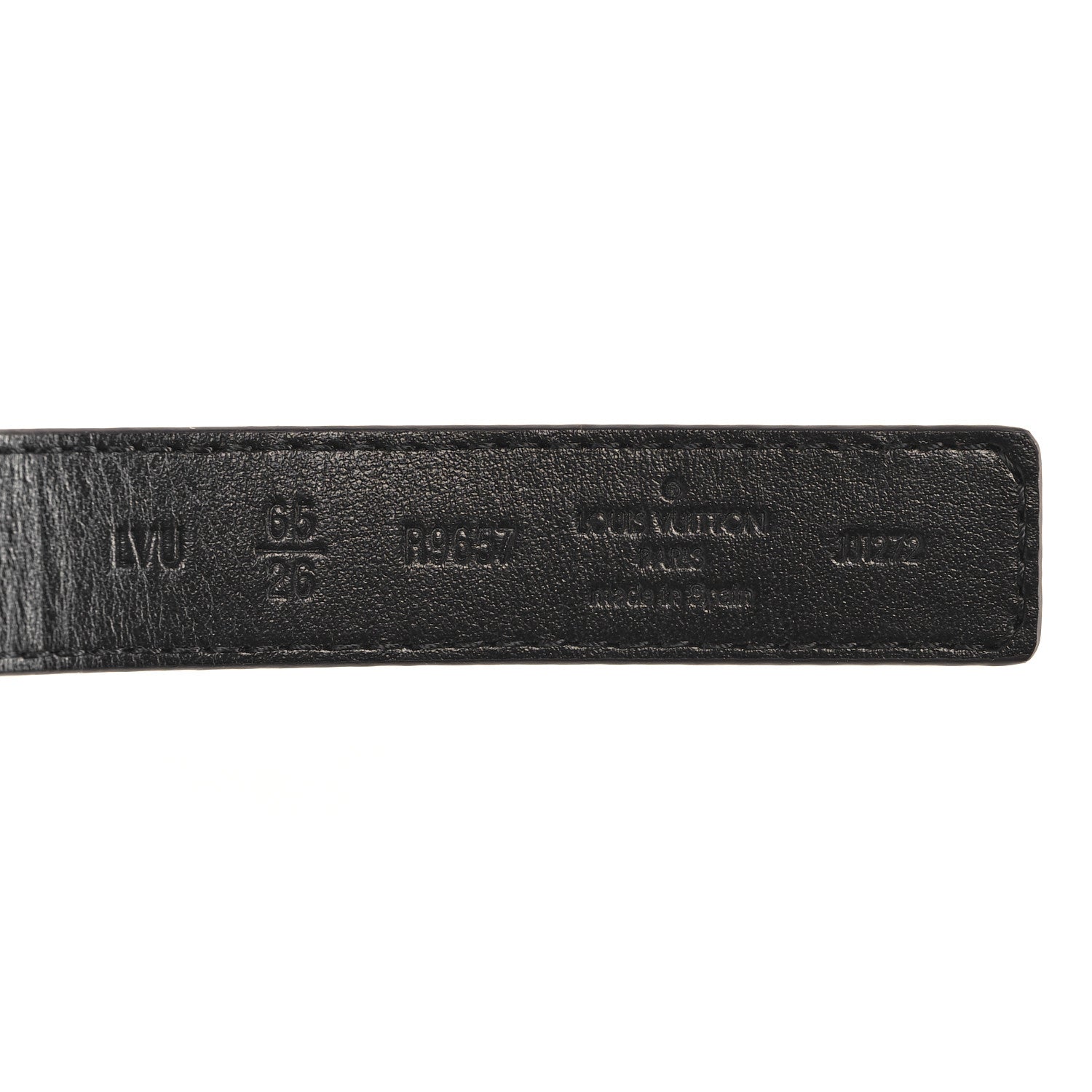 Louis Vuitton Calfskin Monogram 30mm LV Initiales Reversible Belt 65 26 Black 5 of 6