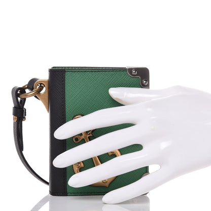 Prada Saffiano Cahier Trick Notebook Biliardo Black 2 of 8