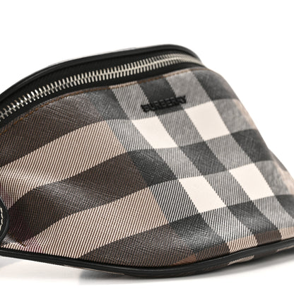 Burberry E-canvas Check Cason Bum Bag Dark Birch Brown 10 of 13