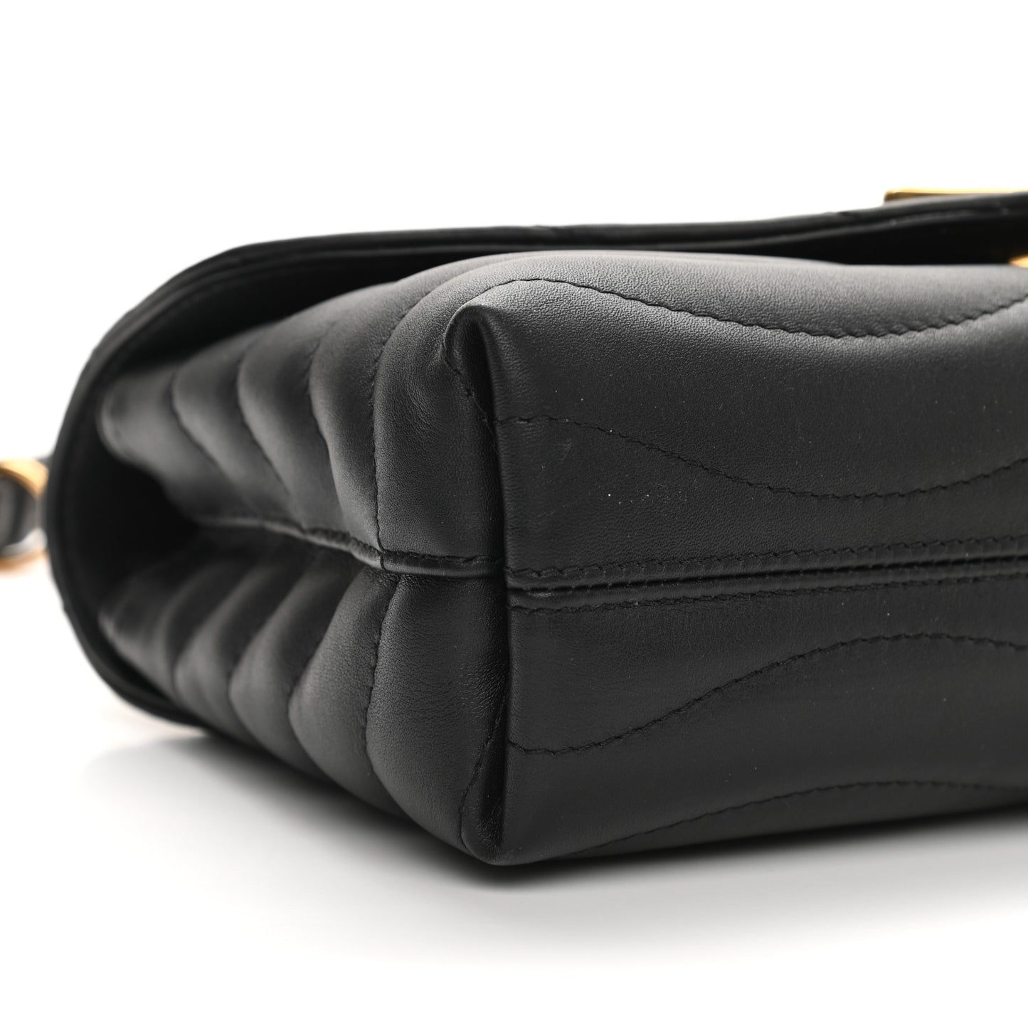 Calfskin LV New Wave Chain Bag Black