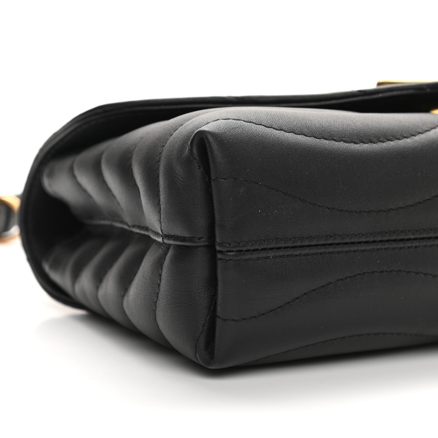 Louis Vuitton Calfskin LV New Wave Chain Bag Black 8 of 9