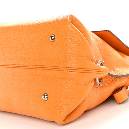 Salvatore Ferragamo Calfskin Large Sofia Shoulder Bag Olivello 9 of 10