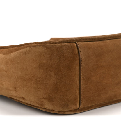 Saint Laurent Suede Small Le 5 A 7 Soft Hobo Caramel Cognac 9 of 11