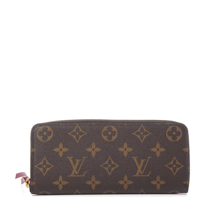 Louis Vuitton Monogram Clemence Wallet Fuchsia 1 of 6