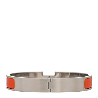 Hermes Matte Enamel Narrow Clic Clac HH Bracelet GM Orange 3 of 5