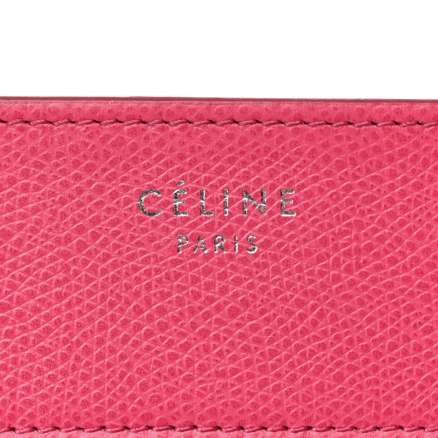 Grained Calfskin Medium Phantom Luggage Fuchsia