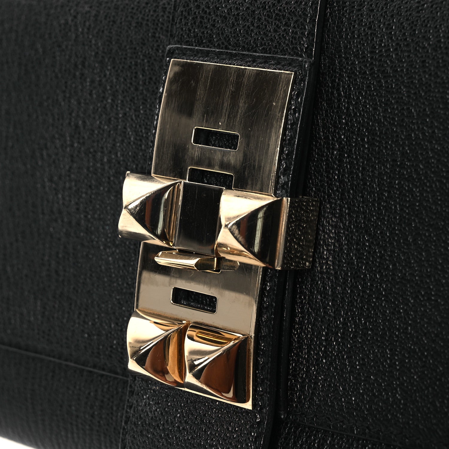 Hermes Chevre Mysore Medor 23 Clutch Black 8 of 14