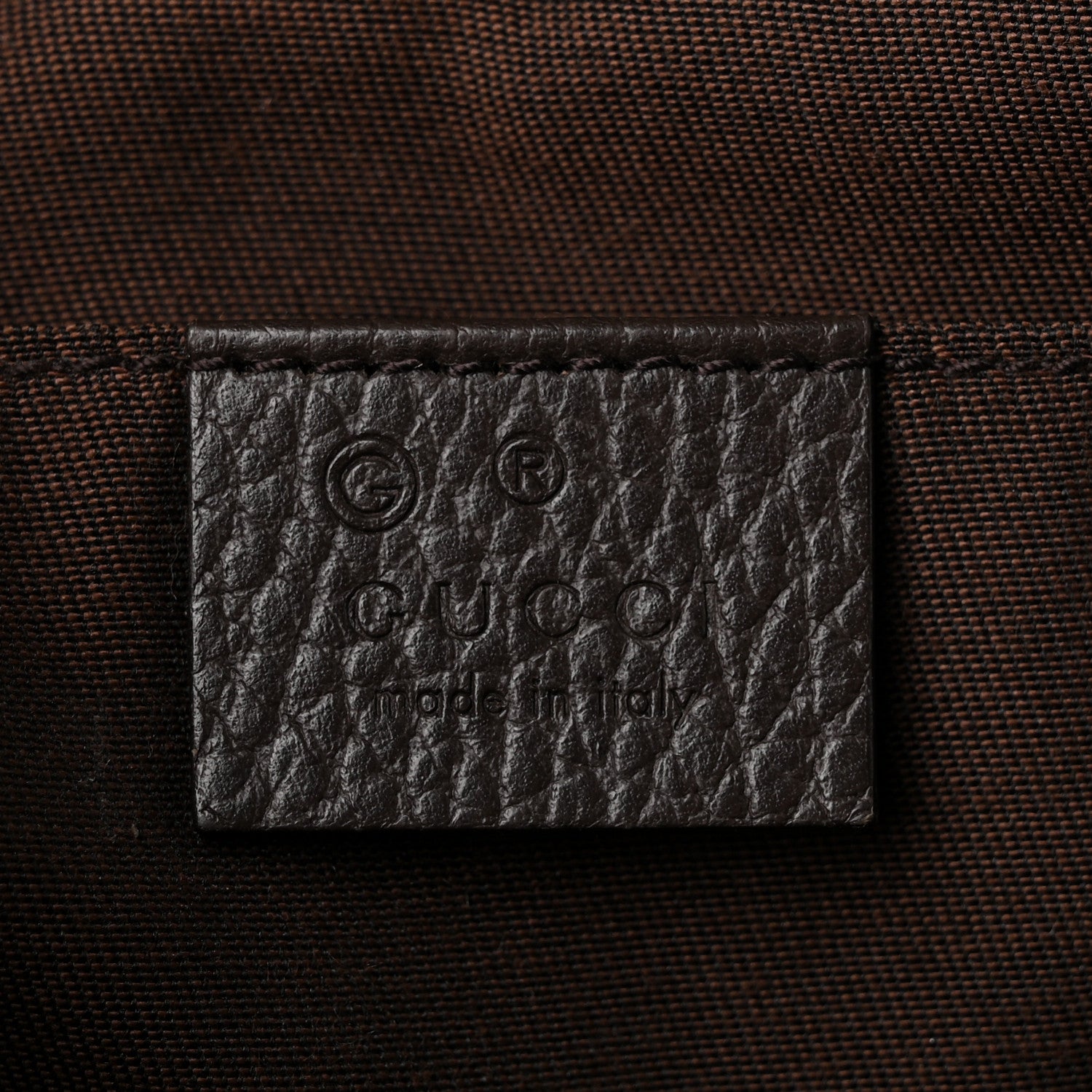 Gucci Monogram Belt Bag Dark Brown 6 of 10