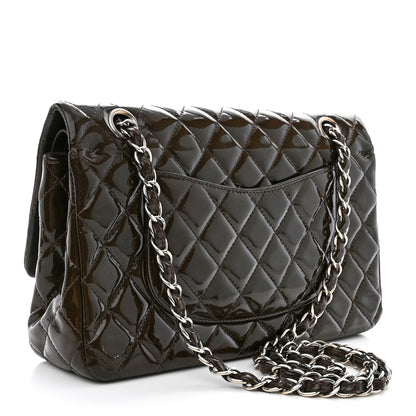 Chanel Patent Quilted Medium Double Flap Brown 3 of 16