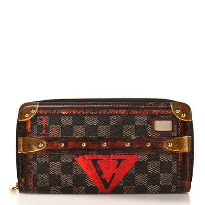Louis Vuitton Transformed Damier Ebene Time Trunk Zippy Wallet 1 of 6