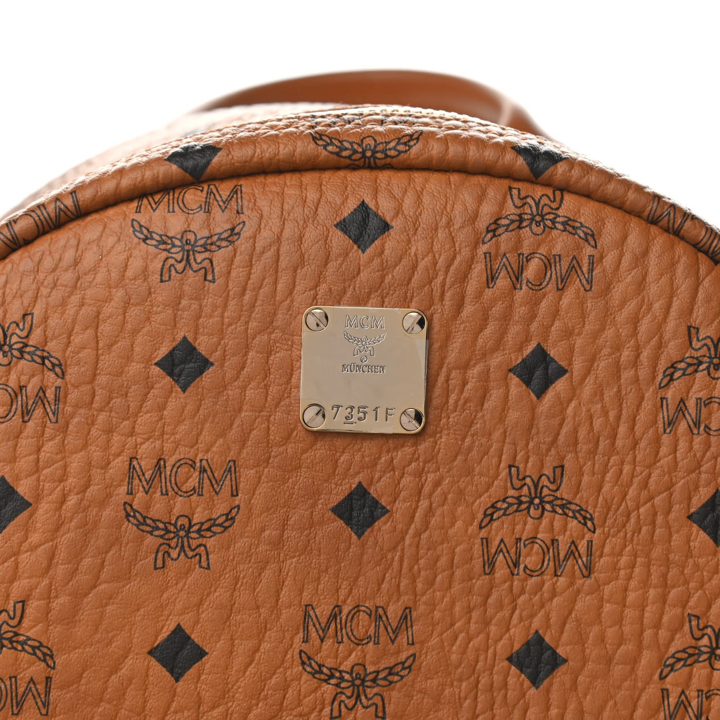 Visetos Medium Side Studs Stark Backpack Cognac