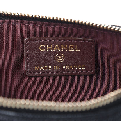 Chanel Caviar Quilted Classic Flat Wallet Pouch Black 6 of 8