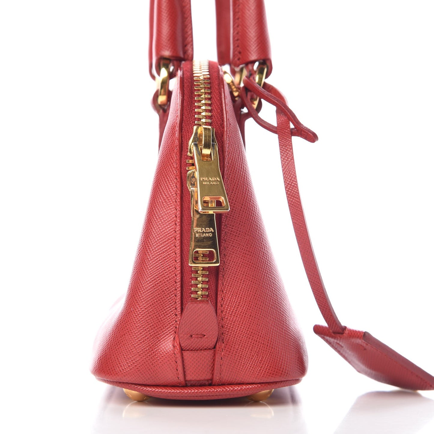 Saffiano Lux Mini Promenade Tote Fuoco