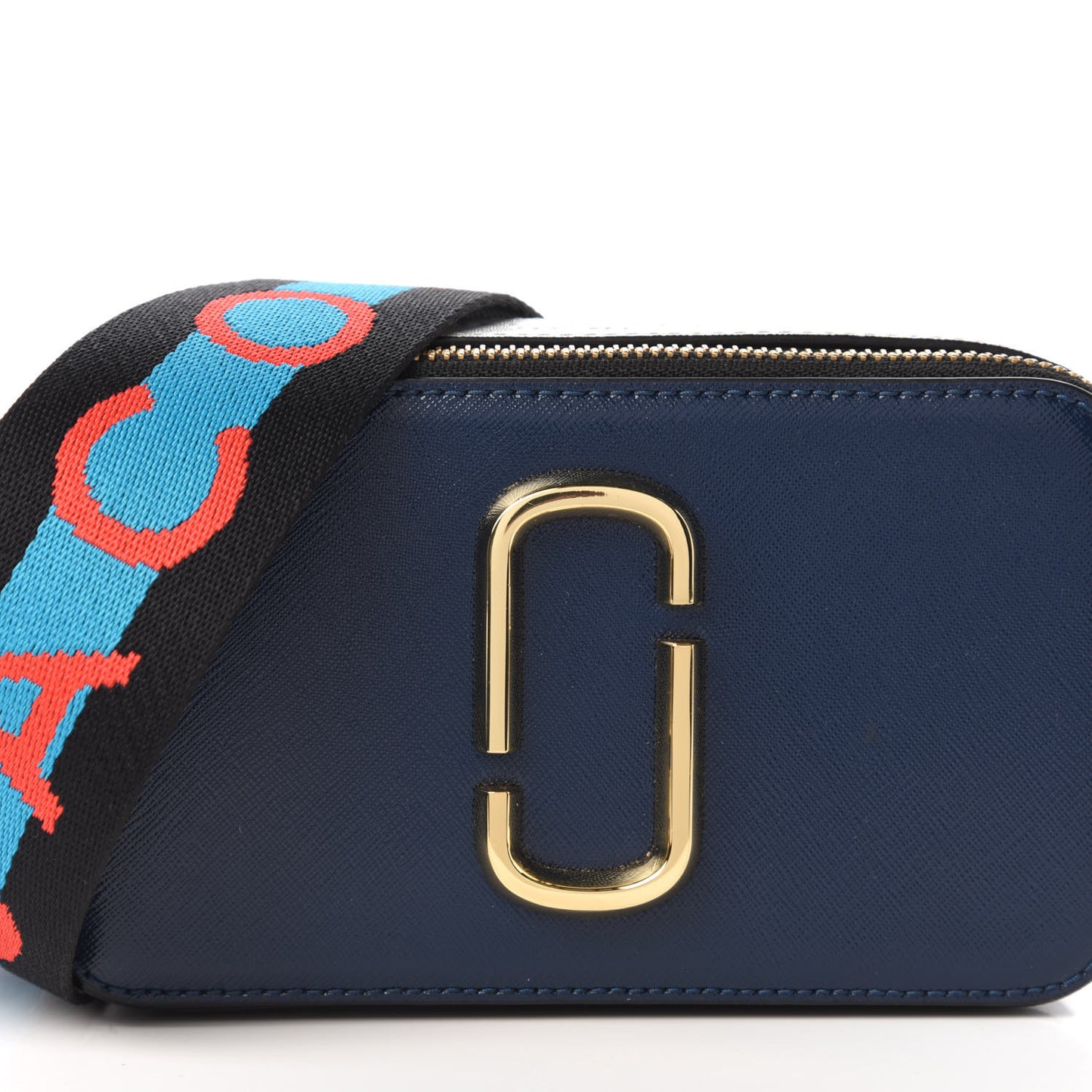 Saffiano Small Snapshot Camera Bag Blue Sea